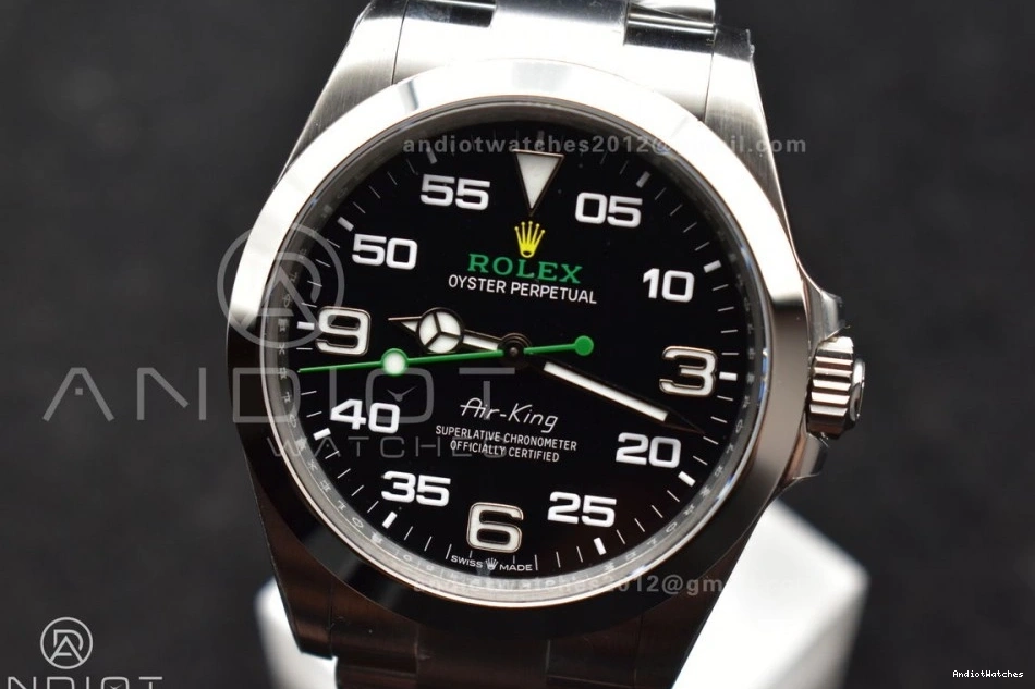 126900 Edition SmoothTexture Bracelet Dial Air-King SS Best 904L Black 509 VS on VSF 1:1 Steel 0127